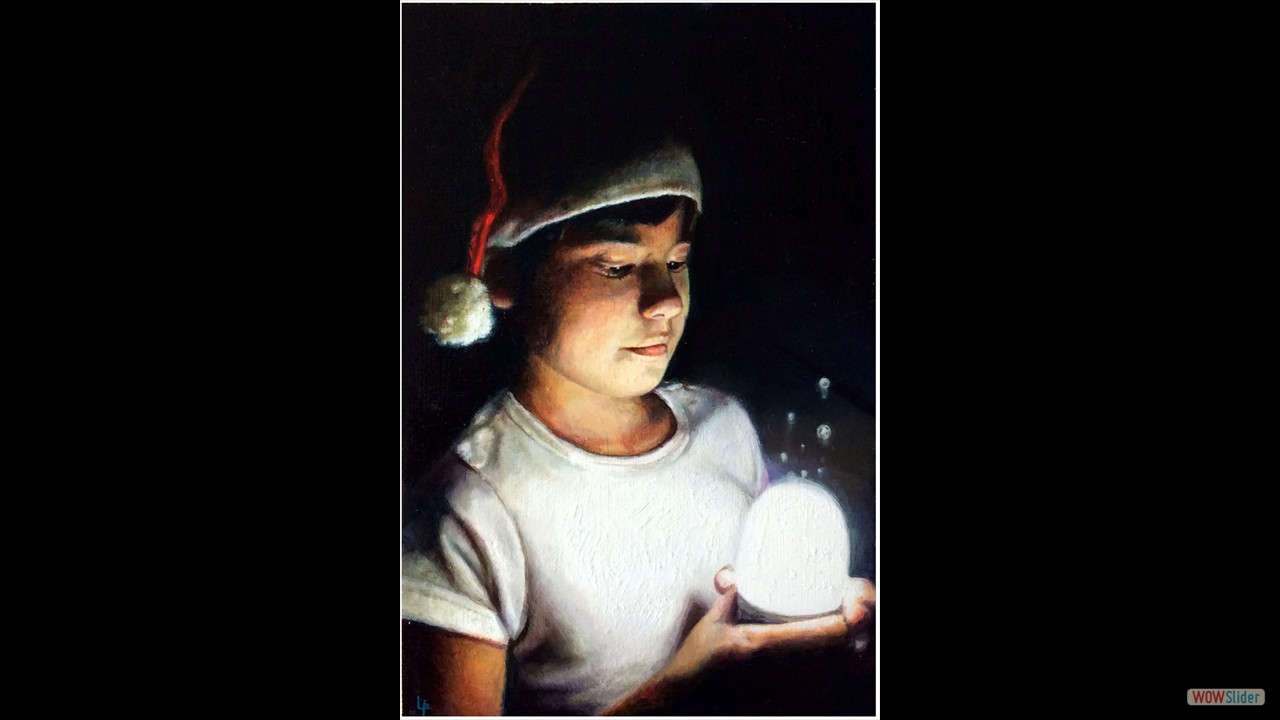 Días de magia. 30 x 20 cms. Óleo sobre tabla.