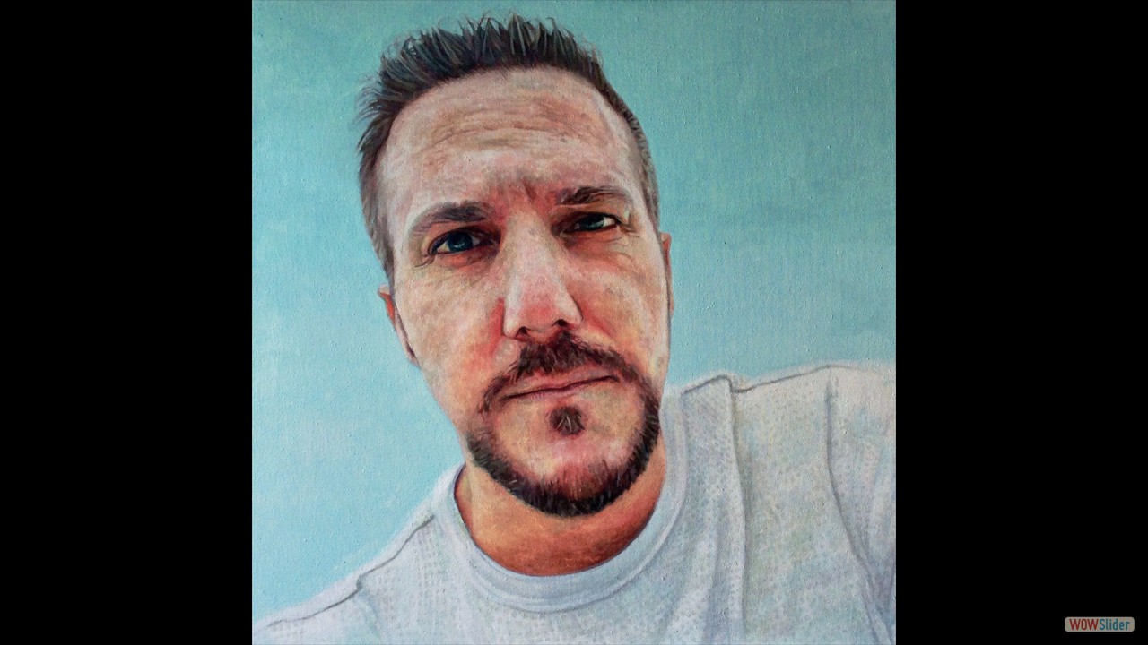 Selfie. 60 x 60 cms. Óleo sobre lienzo.