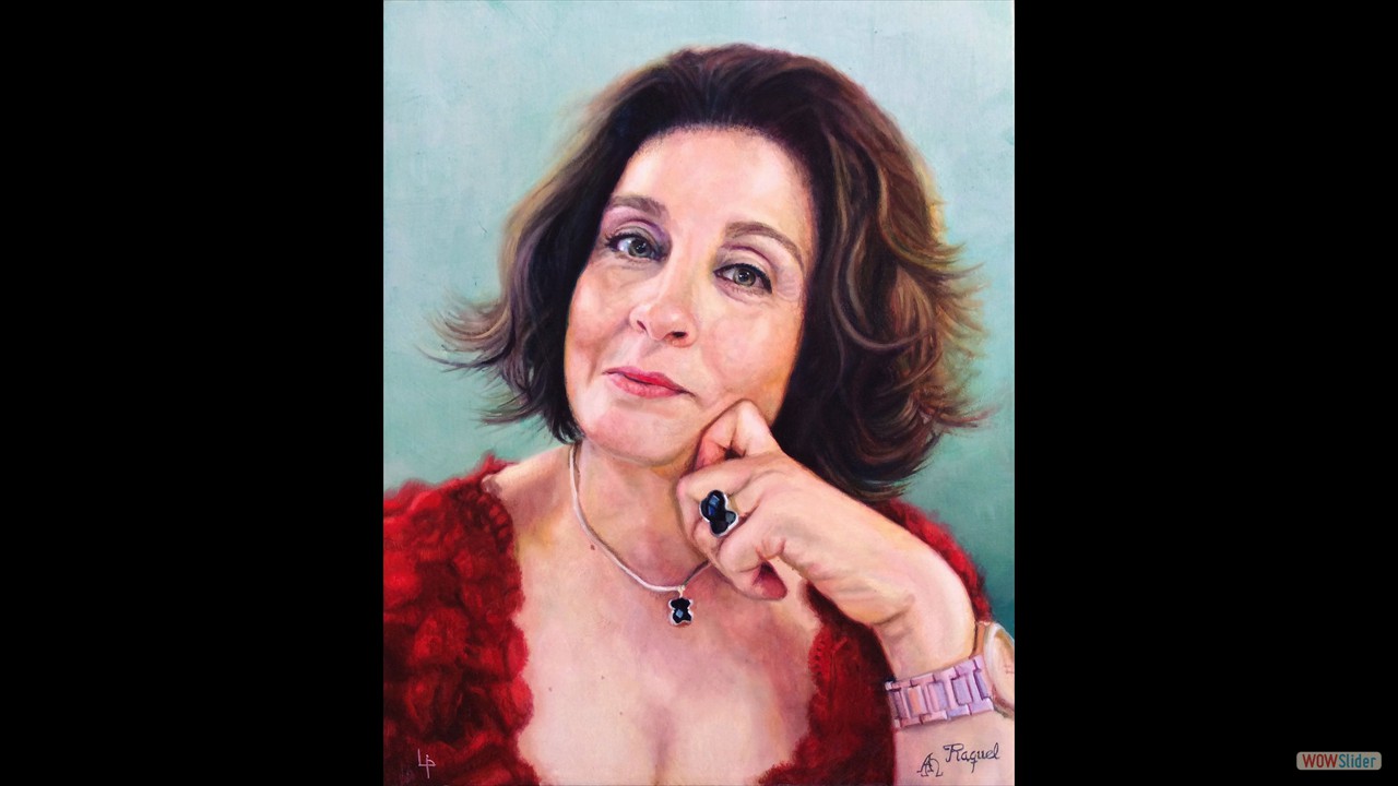 Retrato de mujer. 50 x 40 cms. Óleo sobre lienzo.