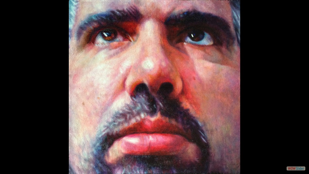 Arriba. 20 x 20 cms. Óleo sobre lienzo.