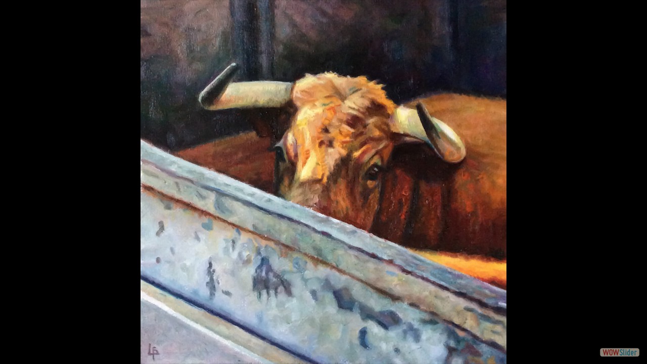 Último destino. 20 x 20 cms. Óleo sobre lienzo.