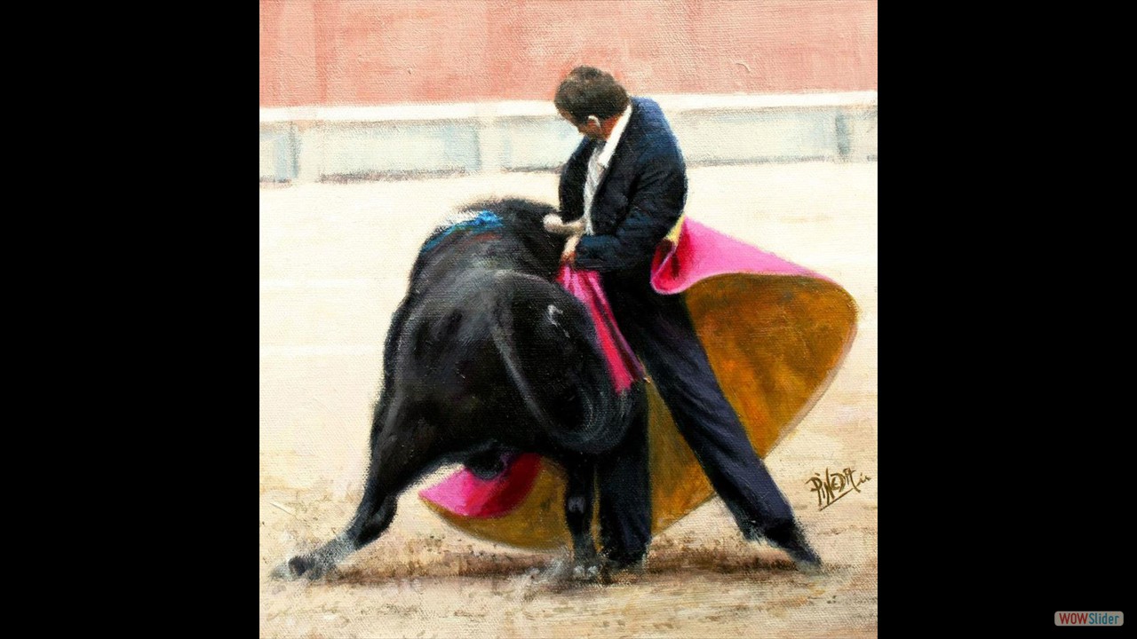 Aparicio. 20 x 20 cms. Óleo sobre lienzo.