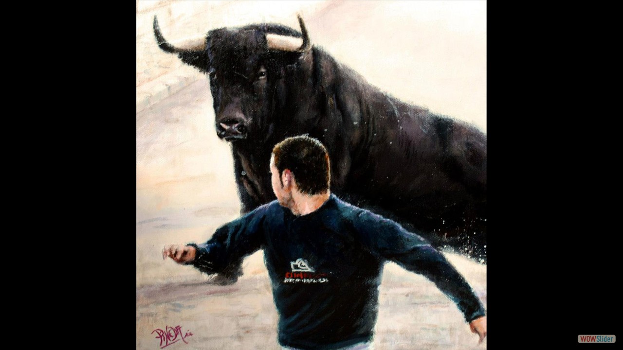 Miradas. 20 x 20 cms. Óleo sobre lienzo.