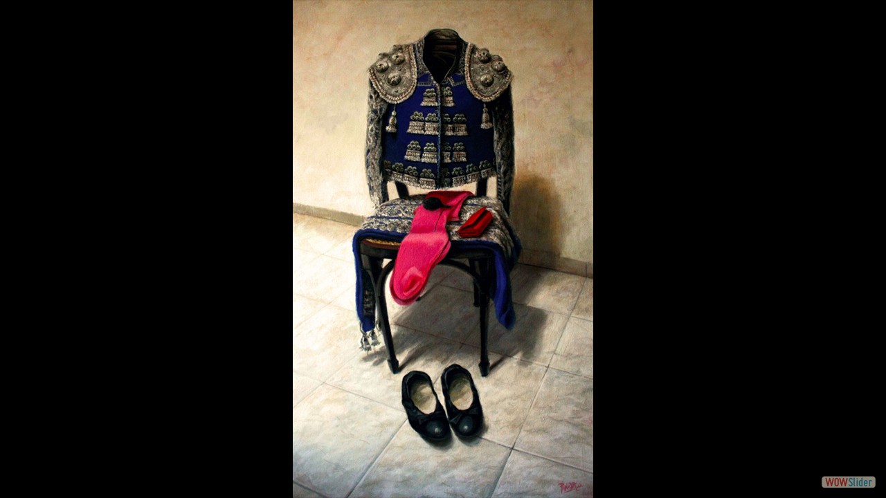 De nazareno y plata. 100 x 73 cms. Óleo sobre lienzo.
